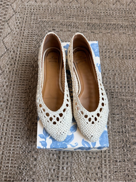 Sezane Shoes - Sezane Anya Low Ballerinas Natural Woven Raffia - Size 6,5